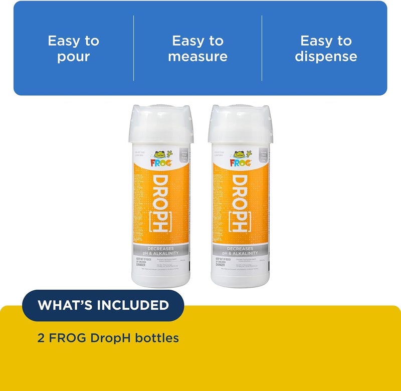 Frog DropH pH and Total Alkalinity Decreaser for Hot Tubs and Swim Spas - 3 lb Bottle with TruDose Measuring Cap for Easy Maintenance & Balancing - 2 Pack - Image 3